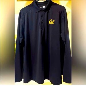 NWOT CORNERSTONE LONG SLEEVE POLO SHIRT BLACK SMALL